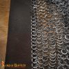 Round Ring Chainmail Aventail, Riveted and Alternating, ID 9mm, Natural