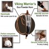Viking Warrior Gun Powder Horn Functional Genuine Horn Accessory