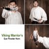 Viking Warrior Gun Powder Horn Functional Genuine Horn Accessory
