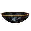 Medieval Genuine Horn Bowl with Solid Brass Rim