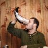 Medieval Viking Drinking Horn Handcrafted Genuine Ox Horn Large