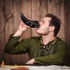 Viking Genuine Drinking Horn Medium Handcrafted Genuine Ox Horn