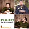 Medieval Viking Drinking Shot Horns Set of 3 Handcrafted Genuine Ox Horn