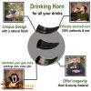 Medieval Viking Drinking Shot Horns Set of 3 Handcrafted Genuine Ox Horn