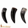 Medieval Viking Drinking Shot Horns Set of 3 Handcrafted Genuine Ox Horn
