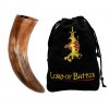 Medieval Viking Drinking Horn with Natural Finish Handcrafted Genuine Ox Horn