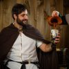 Drinking Horn with Charred Specks Handcrafted Genuine Ox Horn