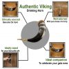 Medieval Viking Drinking Horn with Brass Fittings Handcrafted Genuine Ox Horn