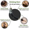 Medieval Viking Drinking Ox Horn with Pure Brass Fittings Genuine Ox Horn
