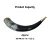 Medieval Viking Drinking Ox Horn with Pure Brass Fittings Genuine Ox Horn