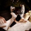 Medieval Viking Drinking Ox Horn with Pure Brass Fittings Genuine Ox Horn