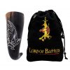 Medieval Viking Genuine Drinking Horn with Engraved Raven Design