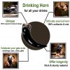 Triple Horns of Odin Drinking Horn With Brass Fittings Real Ox Horn