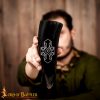 Drinking Ox Horn with Engraved Nordic Design Handcrafted Genuine Ox Horn