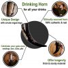 The Sea Horse Drinking Horn Handcrafted from Genuine Ox Horn