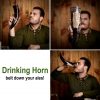 The Sea Horse Drinking Horn Handcrafted from Genuine Ox Horn