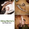 Viking Warrior Gun Powder Horn Handcrafted Genuine Horn Accessory