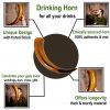 Drinking Horn with Brilliant Finish Handcrafted Genuine Ox Horn