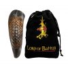 Drinking Horn with Engraved Honeycomb Handcrafted Genuine Ox Horn