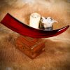 The Brilliant Carmine Drinking Horn Handcrafted from Genuine Ox Horn