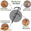Medieval Horn Stand Hand Forged Iron Stand for Drinking Horns