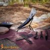 Medieval Horn Stand Hand Forged Iron Stand for Drinking Horns