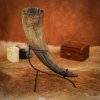 Hand Forged Drinking Horn Stand