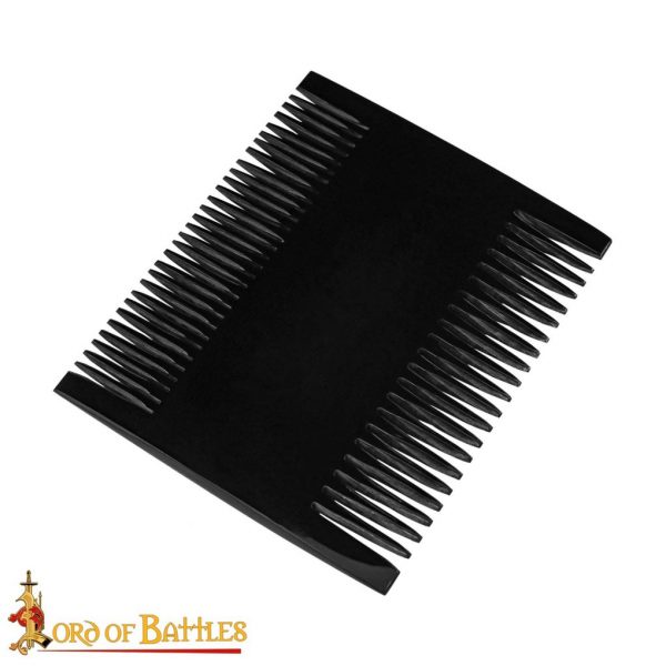 Roman Dual Sided Horn Comb Handcrafted Genuine Ox Horn