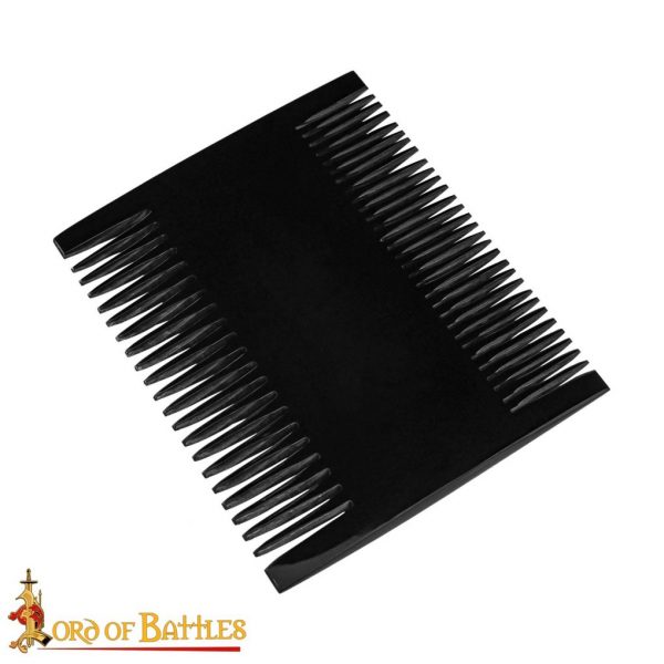 Roman Dual Sided Horn Comb Handcrafted Genuine Ox Horn