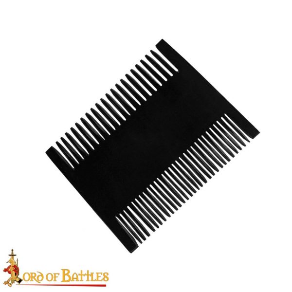 Roman Dual Sided Horn Comb Handcrafted Genuine Ox Horn