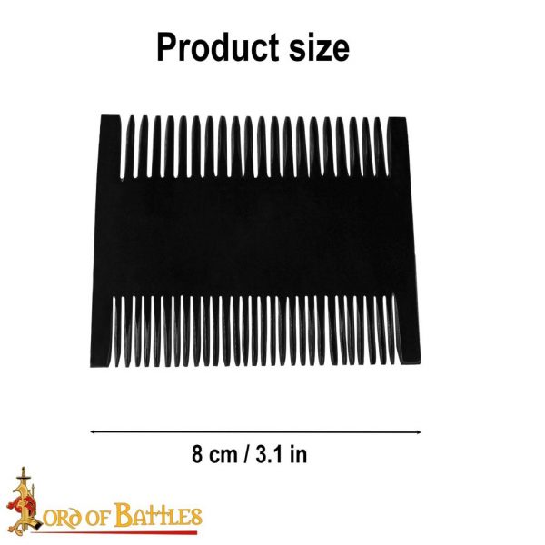 Roman Dual Sided Horn Comb Handcrafted Genuine Ox Horn
