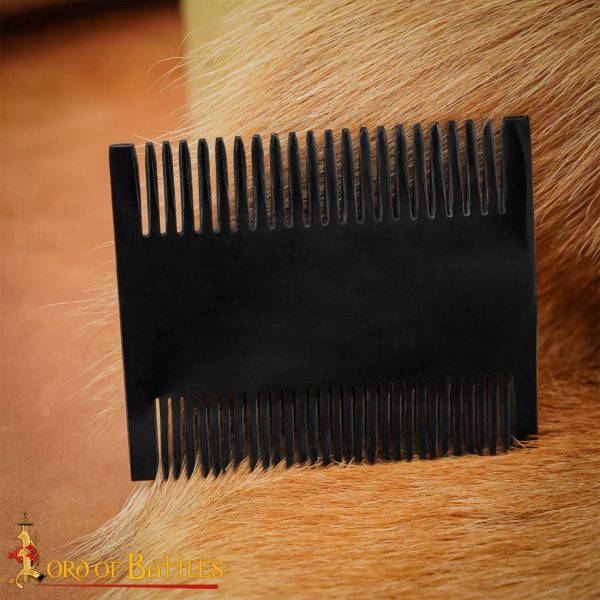 Roman Dual Sided Horn Comb Handcrafted Genuine Ox Horn