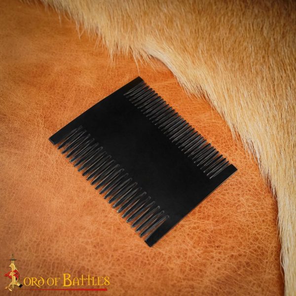 Roman Dual Sided Horn Comb Handcrafted Genuine Ox Horn