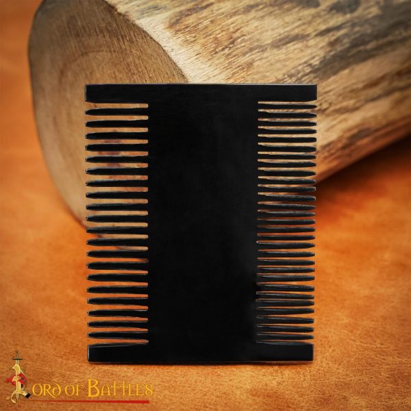 Roman Dual Sided Horn Comb Handcrafted Genuine Ox Horn