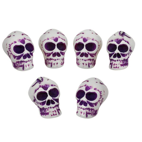 Mini Decorative Skulls Set of Six