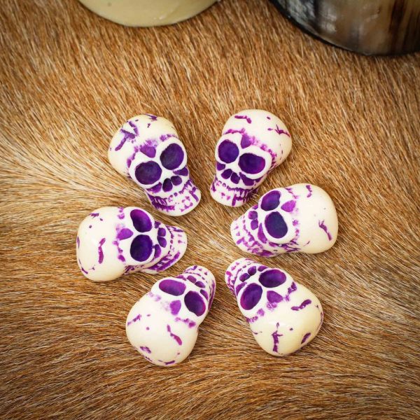 Mini Decorative Skulls Set of Six