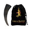 Medieval Viking Drinking Horn with Carved Scales Genuine Buffalo Horn