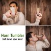 Medieval Viking Horn Tumbler Beer Mug Handcrafted Genuine Ox Horn