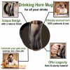 Medieval Viking Horn Tankard Beer Mug Handcrafted Genuine Ox Horn