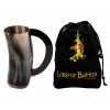 Medieval Viking Horn Tankard Beer Mug Handcrafted Genuine Ox Horn