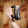 Medieval Viking Horn Tankard Beer Mug Handcrafted Genuine Ox Horn