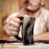 Medieval Viking Horn Tankard Beer Mug Handcrafted Genuine Ox Horn