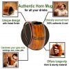 Medieval Viking Horn Tankard Beer Mug Handcrafted Genuine Ox Horn