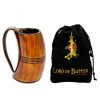 Medieval Viking Horn Tankard Beer Mug Handcrafted Genuine Ox Horn