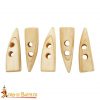 Handcrafted Genuine Bone Toggles Set of 5