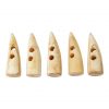 Handcrafted Genuine Bone Toggles Set of 5