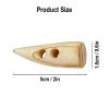 Handcrafted Genuine Bone Toggles Set of 5