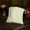 Medieval Drawstring Pouch Handmade from Canvas Cotton