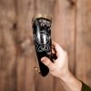 Troll Cross Viking Drinking Horn with Pure Brass Fittings Handcrafted Genuine Ox Horn