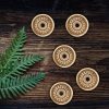 Pure Solid Brass Wreaths Set of 5 Adornments Leather and Clothing Accessory